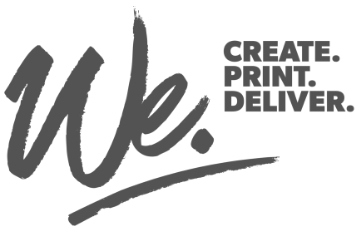 we create print deliver logo